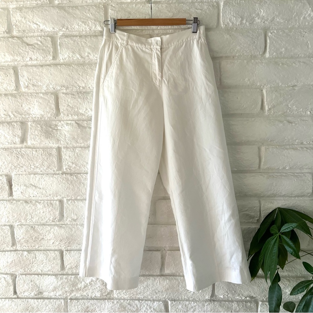 MaxMara Cream Wide-Leg Trousers